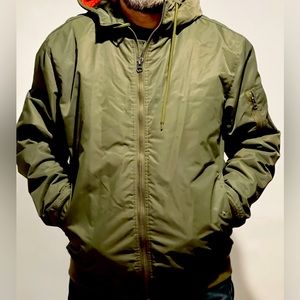 Vans Green Bomber Jacket - Size L